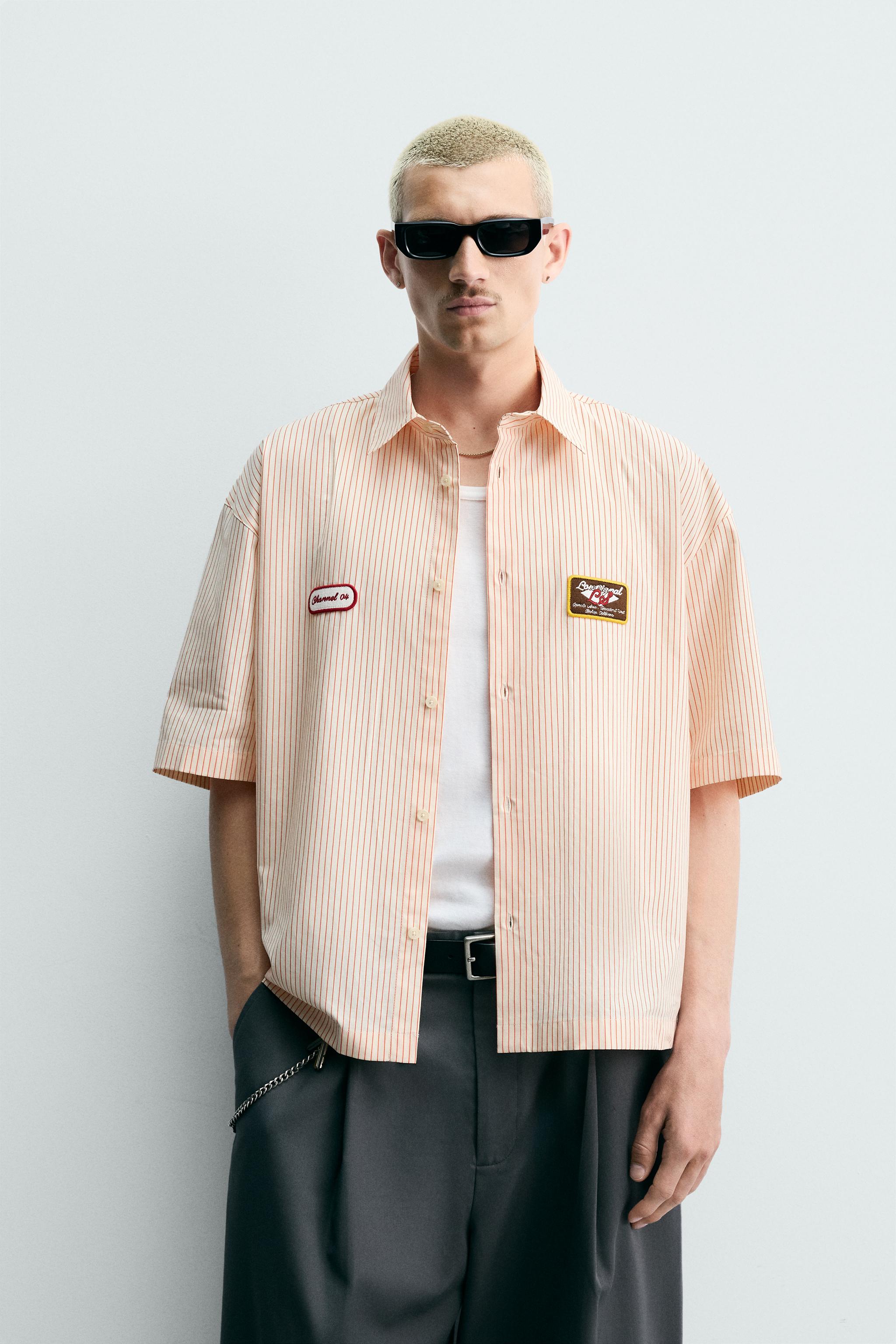 BOXY FIT STRIPED SHIRT